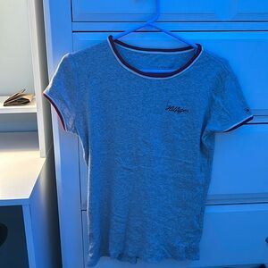 grey tight fit Tommy Hilfiger shirt
